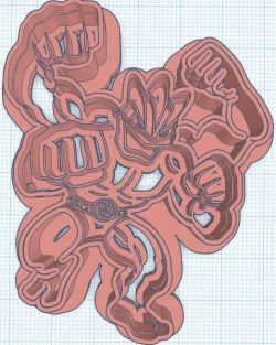 Machamp Cookie Cutter