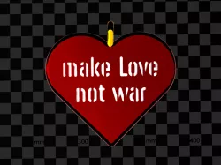 make love, not war pendant