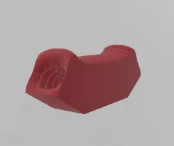 male curved flesh light stimulator