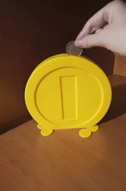Mario Bros Money Box in the shape of a coin