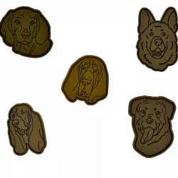 Mega 10x Dog Collection Cookie Cutters Set (Commercial)
