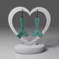 Mermaid tail earrings