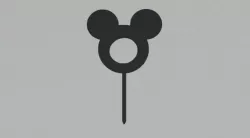 Mickey Mouse Head Number Cake Topper