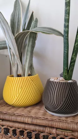 Modern Planter, Modern vase, Low Poly, indoor planter