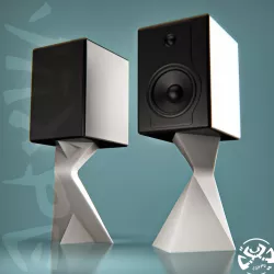 Monitor speaker stand design
