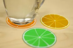Multi-Color Citrus Coaster