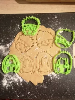 Naruto heads cookie cutters