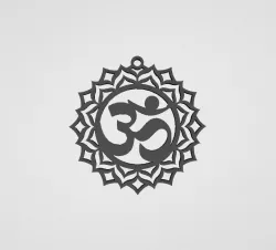 Om Mandala Keychain
