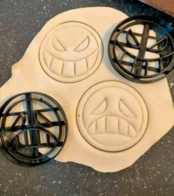 One Piece Ace cookie cutter symbols