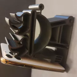 Open Flame Grill Phone Stand