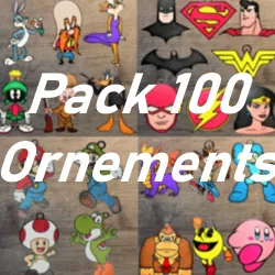 Pack of 100 Ornaments