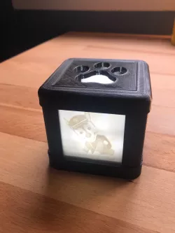 paw patrol style lithophanie ( paw patrol ) light
