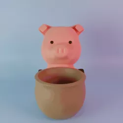 Pig planter