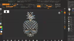 pineapple shaped skull ring