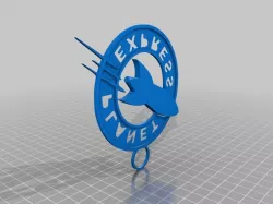 Planet Express Logo Keychain