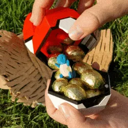 Pokeball Easter Egg Box Decoration