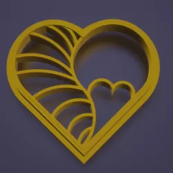 polymer clay cutter love curve