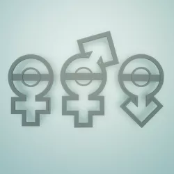 polymer clay cutter "symbol sex"