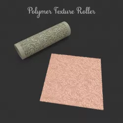 Polymer Clay Floral Texture Roller