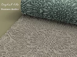 Polymer Clay Seamless Texture Roller | Ethnic C | Digital STL File
