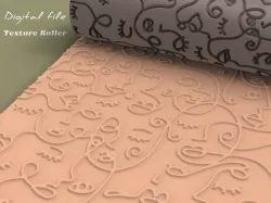 Polymer Clay Seamless Texture Roller | Faces | Digital STL File