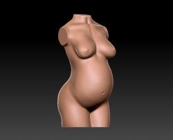 3d Pregnant Girls Naked - â–· nude pregnant woman 3d models ã€ STLFinder ã€‘