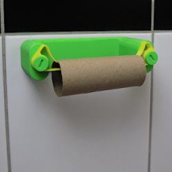 3D file Yet Another Quick Change Toilet Paper Roll Holder - Hood