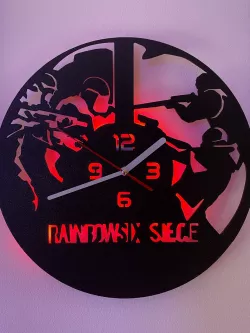 Rainbow Six Clock