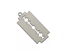 razor blade earring