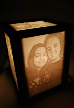 Rectangular Lithophane Lamp