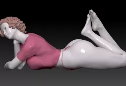 relaxing girl