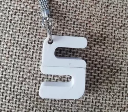 S and E Letter Keychain