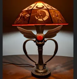 Sailor Moon Lamp with Lithophane tiffany style shade