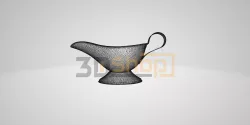 Sauciere - Kitchen tool, Kitchen equipment, tableware, food, serving dishes, decoration, 3D Scan, STL File