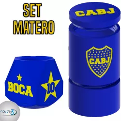 Set Matero Boca Juniros + Mate