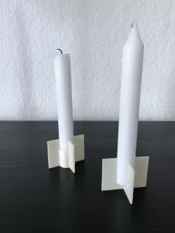 Set of two modern candle holders