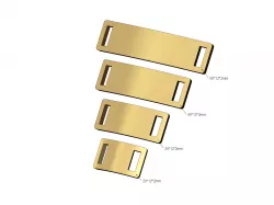 Simple rectangular bracelet plate miniset 3D print model