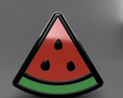 slice watermelon - MOLD BATH BOMB, SOLID SHAMPOO