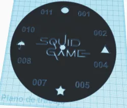Squid game Squid game wall clock