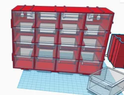 Stackable storage drawer 4x4