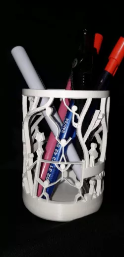 stickman pencil cup