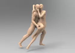 TANGO NUDE DANCERS POSE 2
