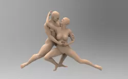 TANGO NUDE DANCERS POSE 3