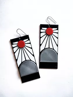 Tanjiro's Earring / Tanjiro's Hanafuda Earring - Kimetsu No Yaiba - Demon Slayer