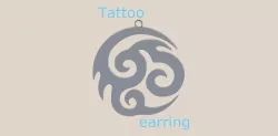 Tattoo earrings