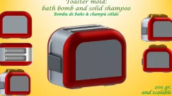 toaster MOLD: BATH BOMB, SOLID SHAMPOO