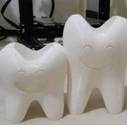 Tooth Bath Vase/Pot Adults or Kids