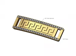 Versace pattern diamond bracelet plate 3D print model