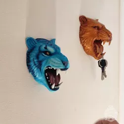 Water Tiger, wall keychain