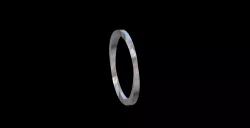 Wedding rings twist square